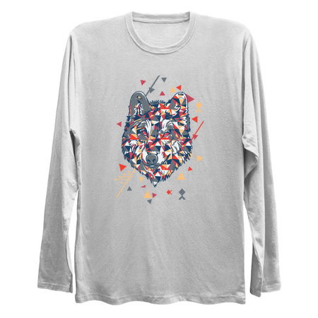 badass wolf with tripping triangles tiny thumbnail