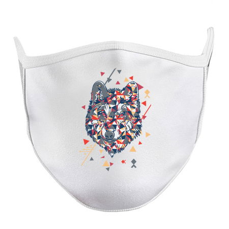 badass wolf with tripping triangles tiny thumbnail