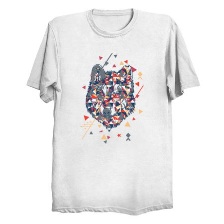 badass wolf with tripping triangles tiny thumbnail