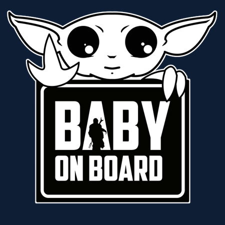 Baby Yoda On Board Neatoshop Baby Yoda On Board Neatoshop