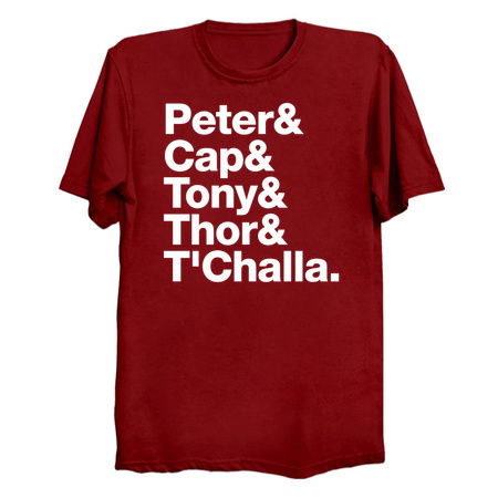 Personalised for Nathan Peter& Cap& Tony& Thor& T'Challa. tiny thumbnail