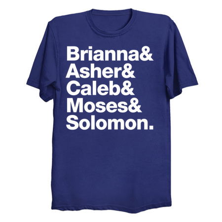 Personalised For Nathan Brianna& Asher& Caleb& Moses& Solomon. tiny thumbnail