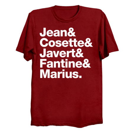 Personalised For Nathan Jean& Cosette& Javert& Fantine& Marius. tiny thumbnail