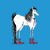 A Cute Tall Horse with a Bolo Tie and Cowboy Boots tiny thumbnail