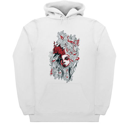 A girl’s face on a floral background! tiny thumbnail