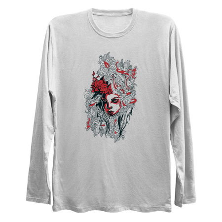 A girl’s face on a floral background! tiny thumbnail