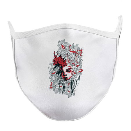 A girl’s face on a floral background! tiny thumbnail