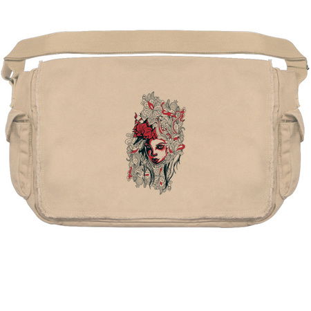 A girl’s face on a floral background! tiny thumbnail