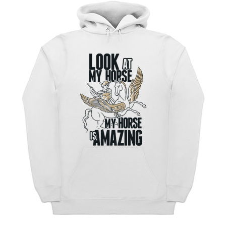 A hero riding his amazing angel winged horse! tiny thumbnail