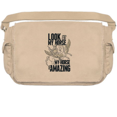 A hero riding his amazing angel winged horse! tiny thumbnail