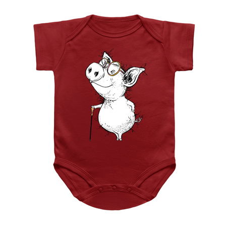 Dapper Little Piggy with Very Smart Glasses tiny thumbnail