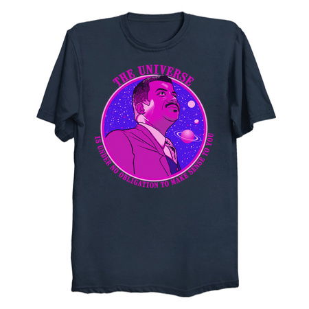 The Universe as described by Neil deGrasse Tyson Nerdy Science Shirt (Variant) tiny thumbnail