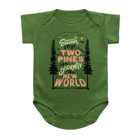 Between every two pines is a doorway to a new world. tiny thumbnail