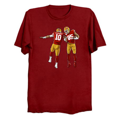 San Francisco 49ers Jimmy Garoppolo Bling Sparkle Jersey | Graphic T-Shirt  Dress