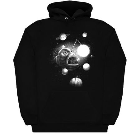 Cosmic Angler Fish (black and white version tiny thumbnail